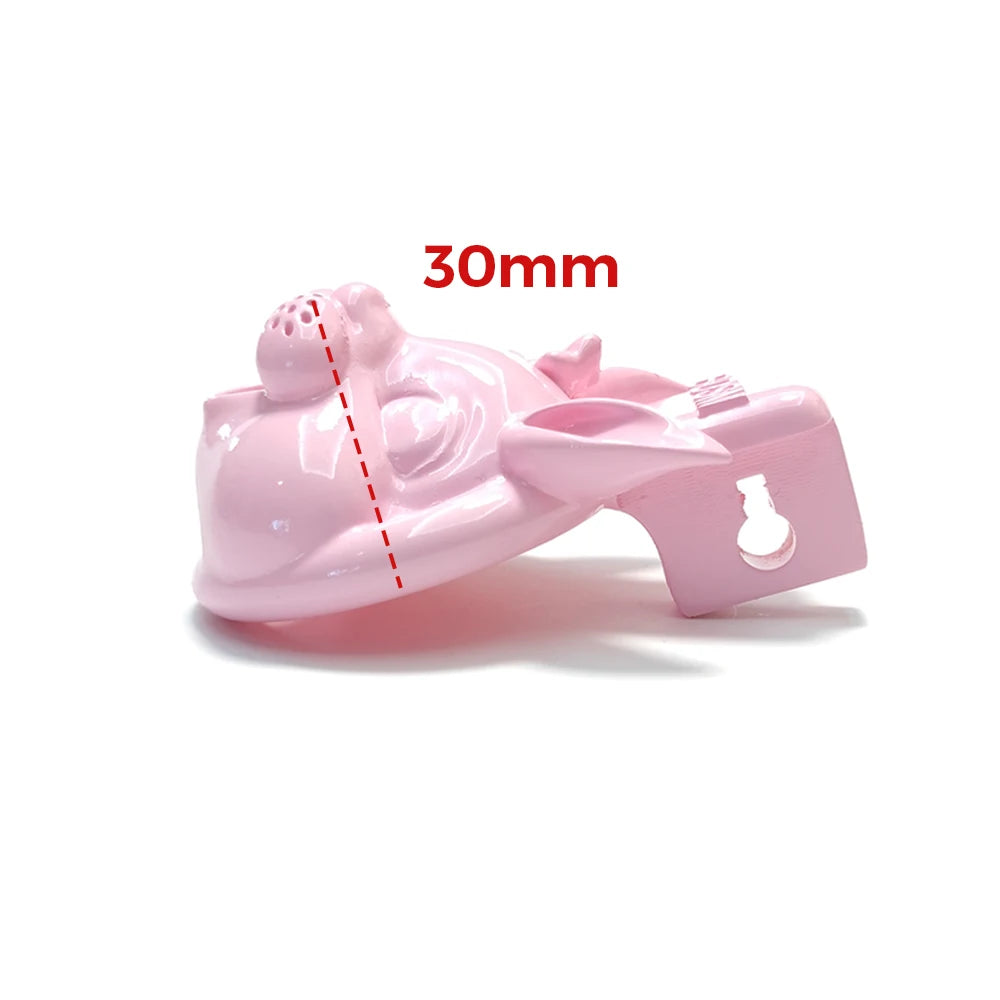 Cage de Chastete Petit Lapin Rose