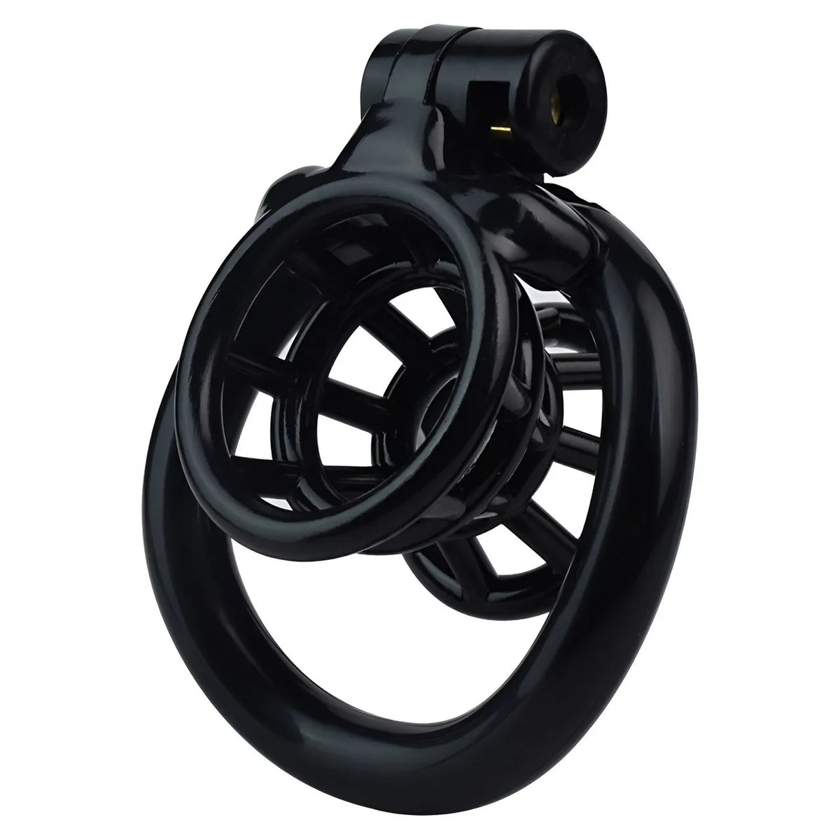 Cage de chastete negative en plastique noir
