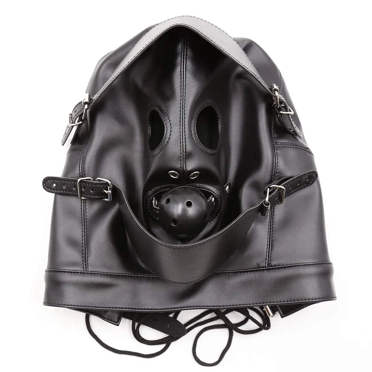 Cagoule BDSM Integrale avec Gag Ball et Masque
