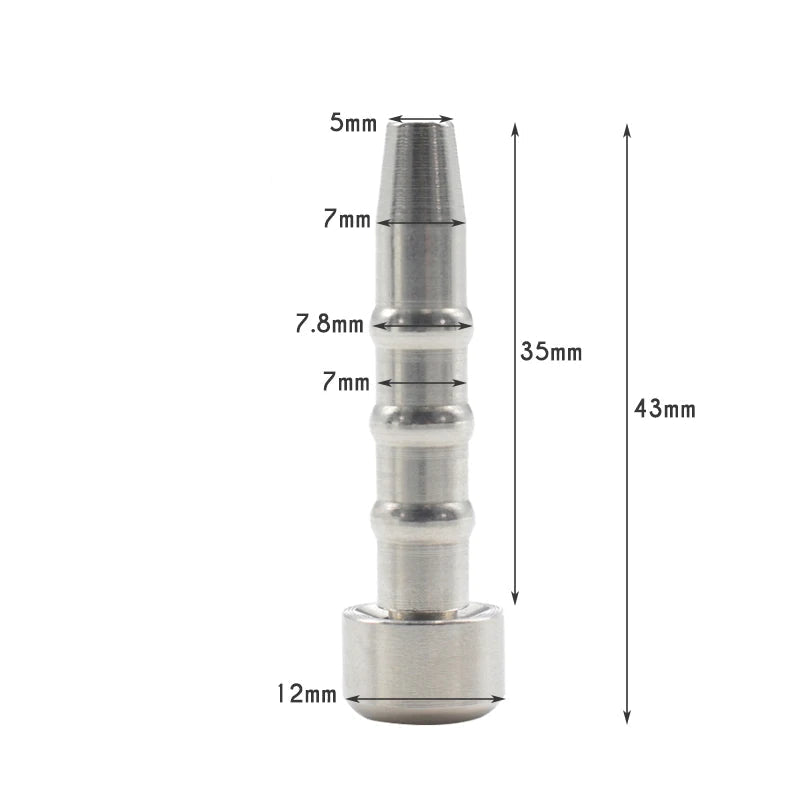 Plug uretre compatible avec cage de chastete