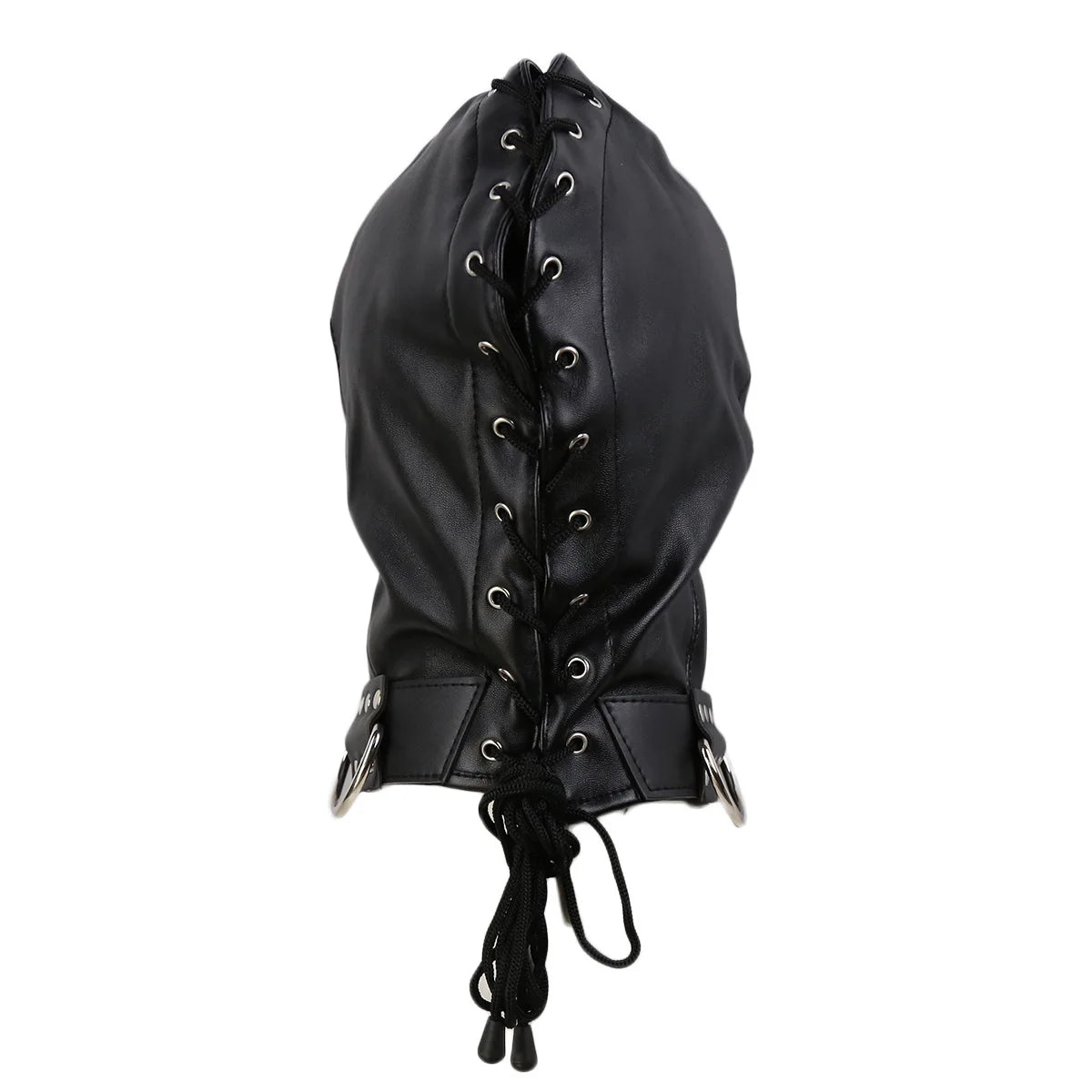 Cagoule BDSM fermeture zip bouche 3