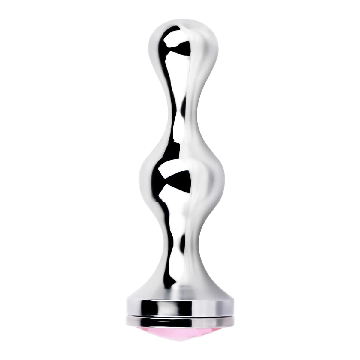 Cage de Chasteté Cobra premium argentée avec Ceinture et plug anal amovible