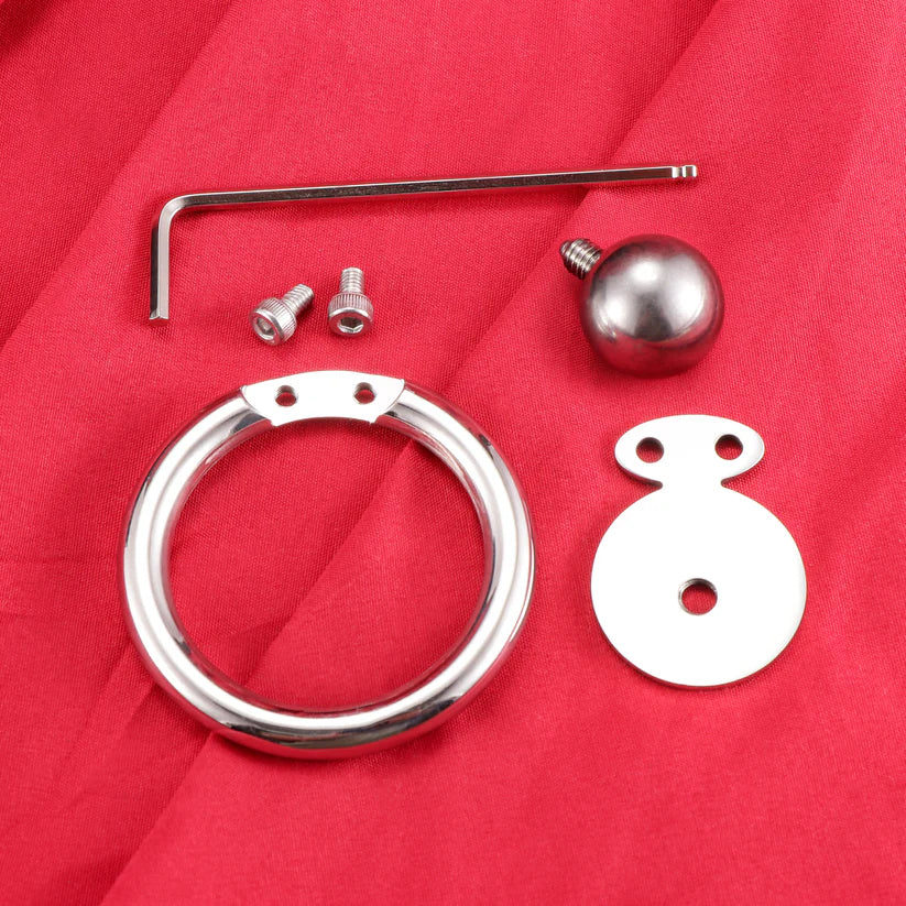 Cage de Chasteté Inversée avec Bille en Acier