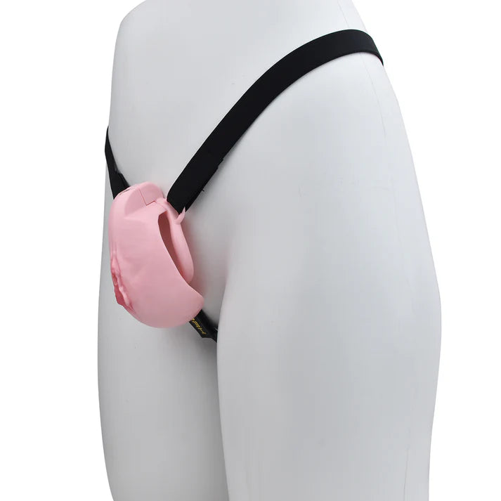 cage chastete vagin integral rose avec ceinture