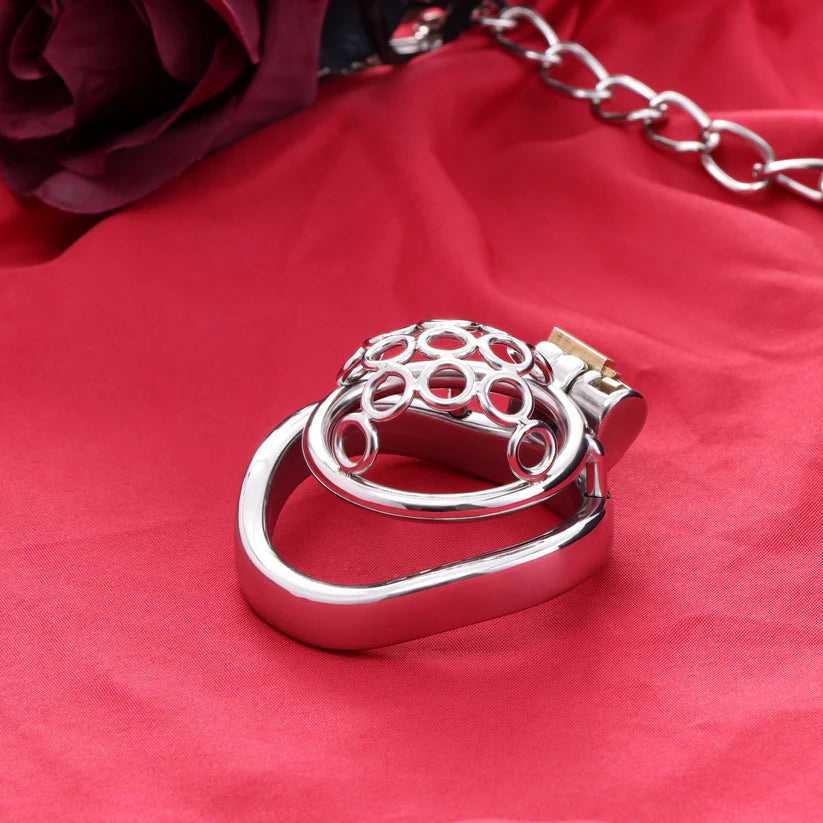 mini cage de chastete anneaux soudes