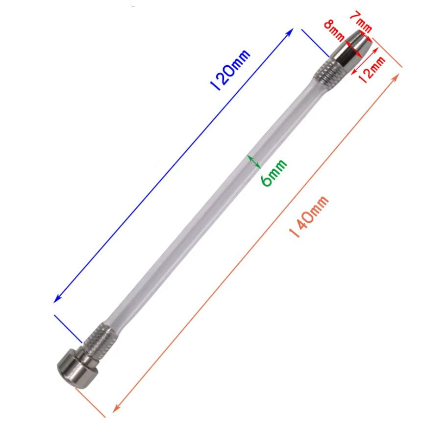 plug d'urètre avec tube en silicone long