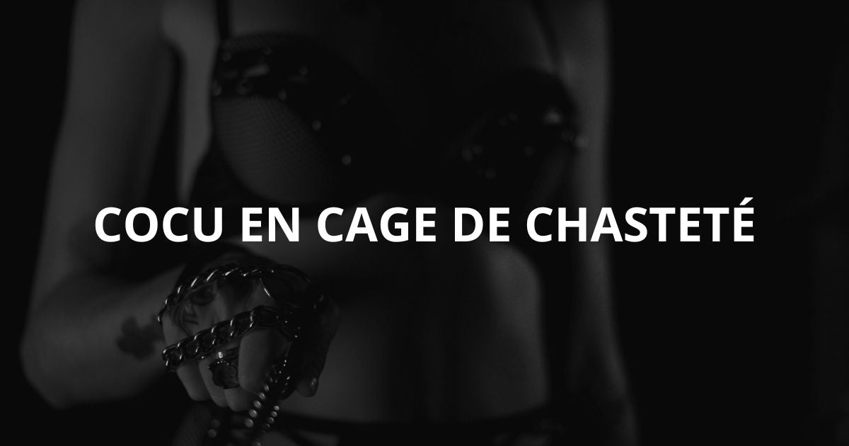 Cocu en cage de chasteté Image