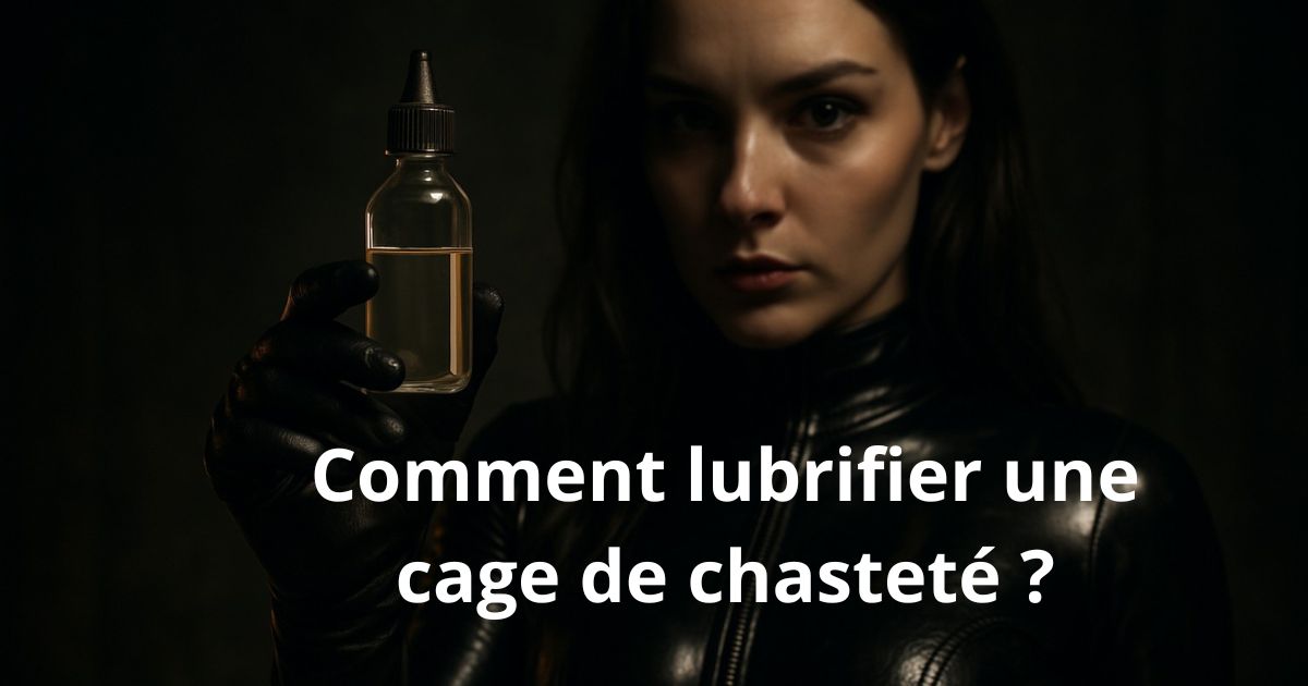 Comment lubrifier une cage de chasteté