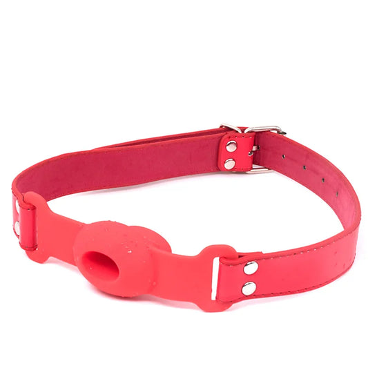 Baillon Ouvert Rouge en silicone 