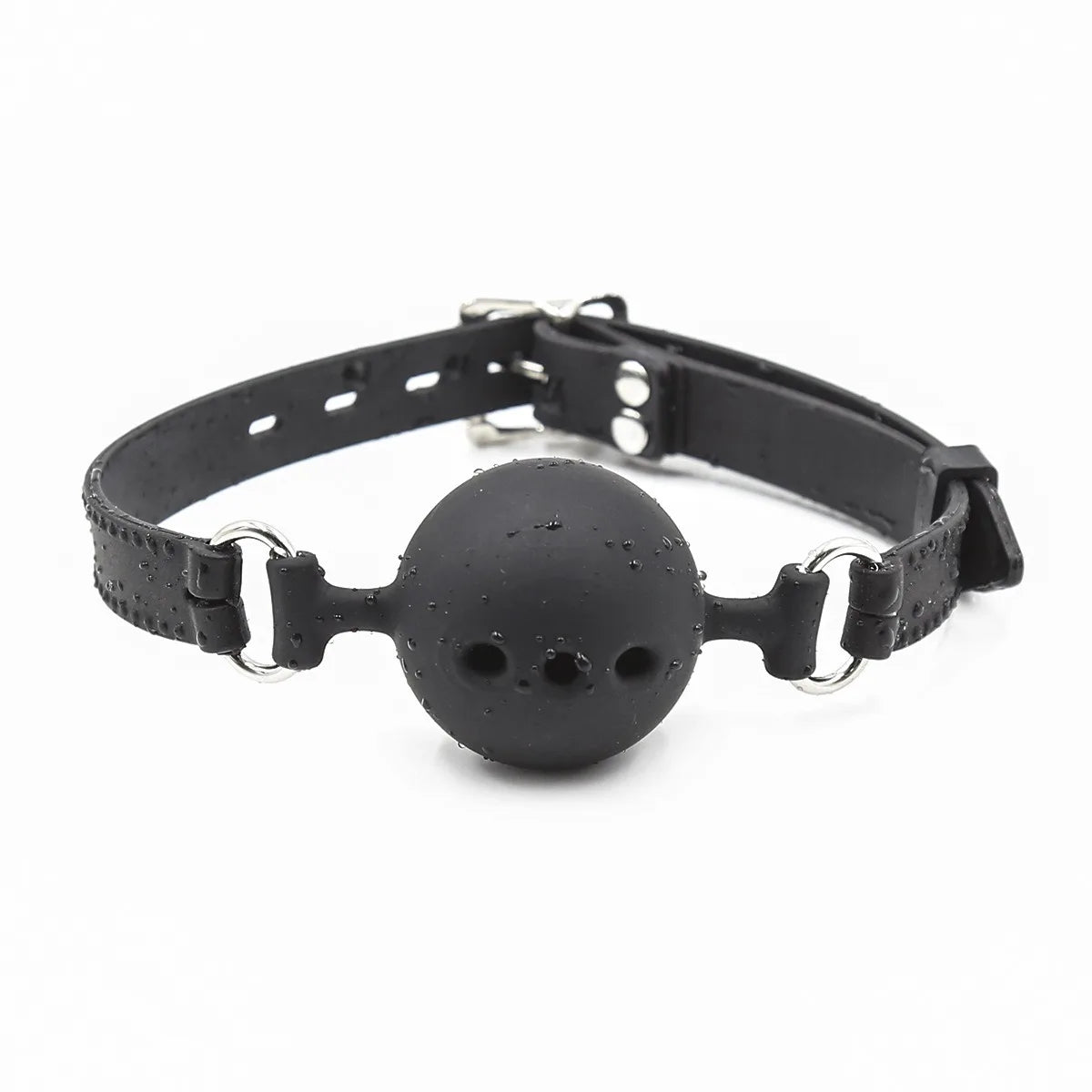 Ball Gag en silicone noir 