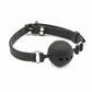 Ball Gag en silicone noir 