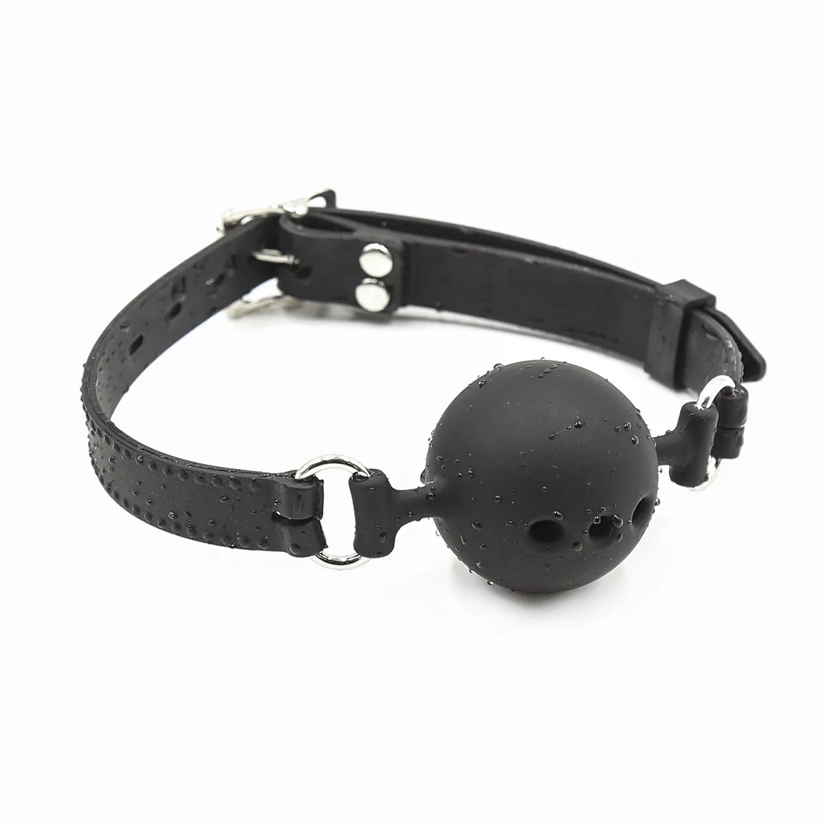 Ball Gag en silicone noir 