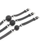 Ball Gag en silicone noir 
