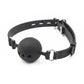Ball Gag en silicone noir 