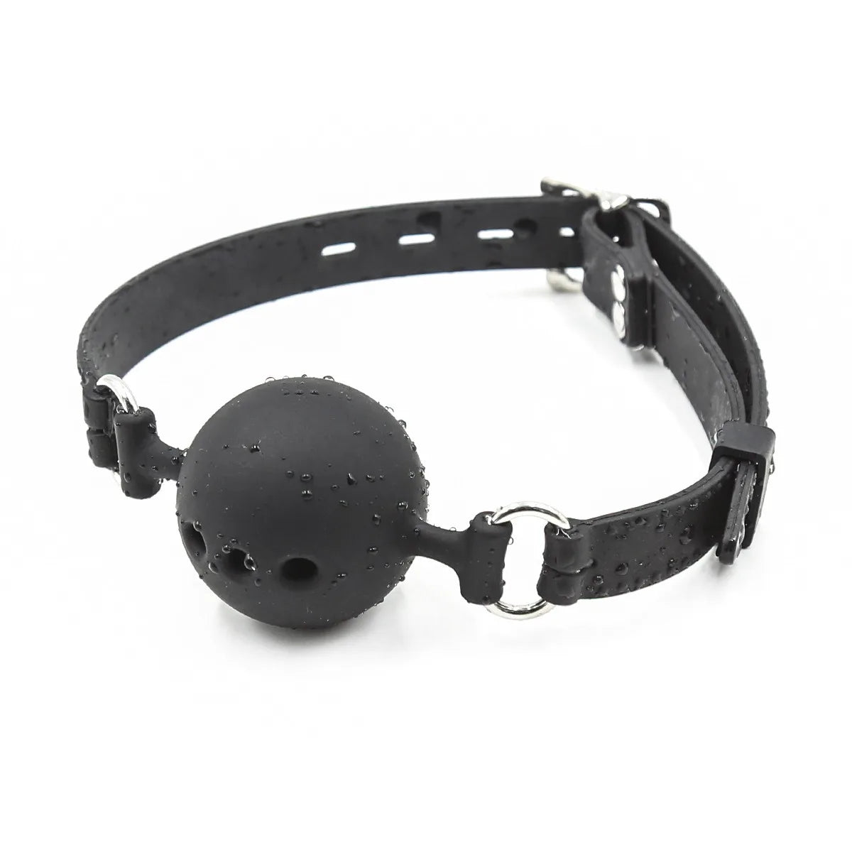 Ball Gag en silicone noir 
