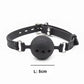 Ball Gag en silicone noir L