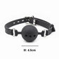 Ball Gag en silicone noir M