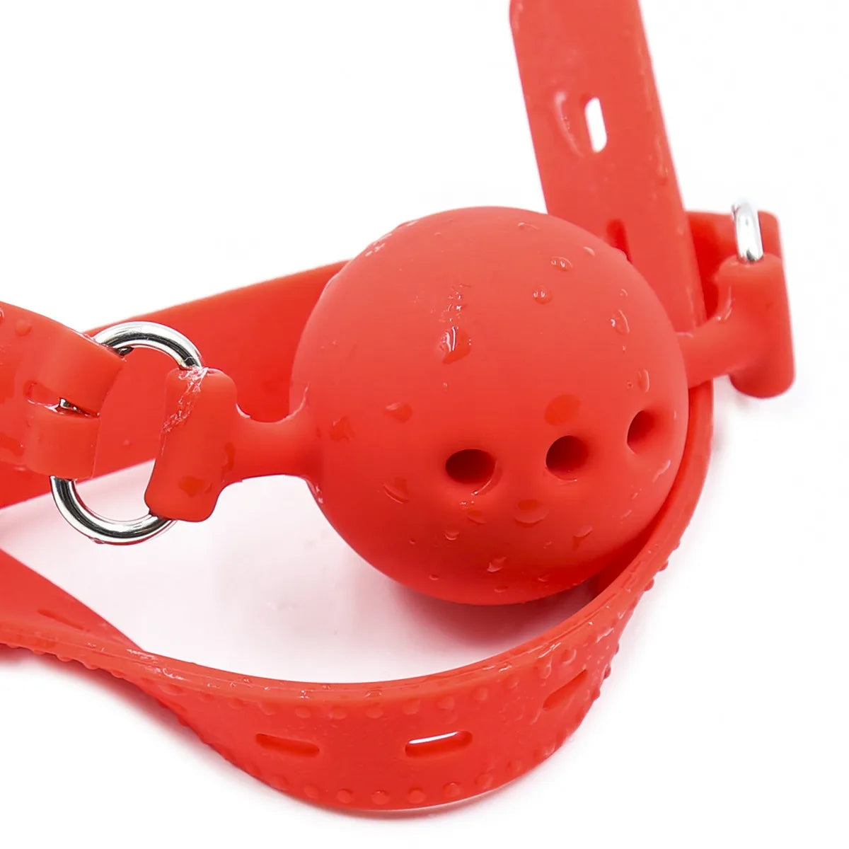 Ball Gag en silicone rouge 