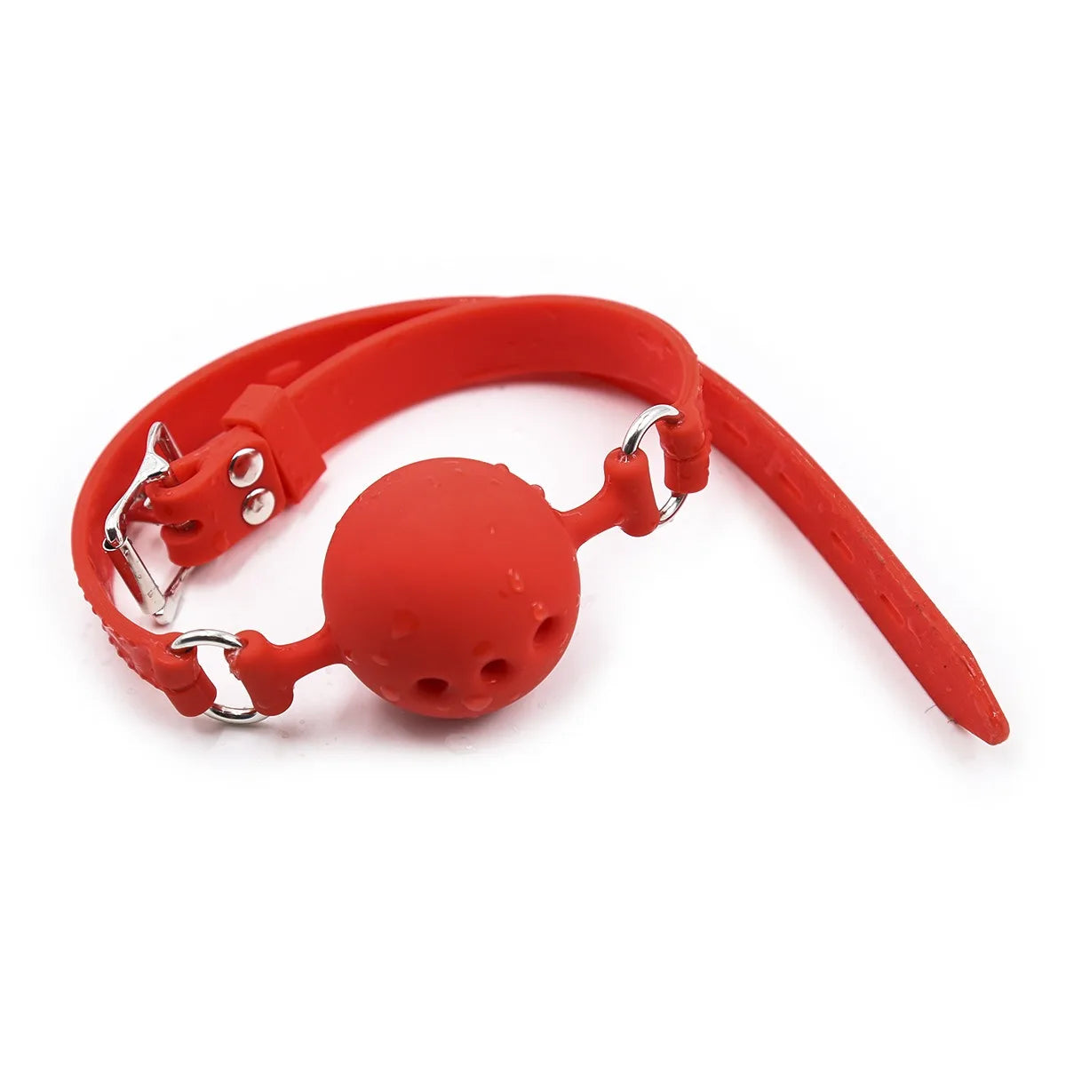 Ball Gag en silicone rouge 