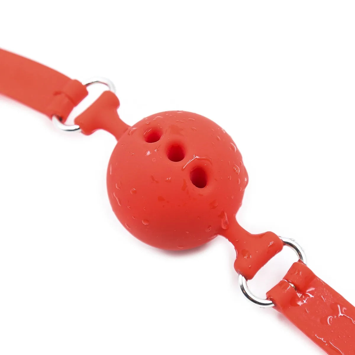 Ball Gag en silicone rouge 