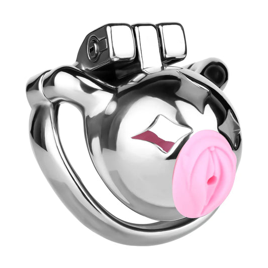 Cage de Chasteté Ourson avec Plug d'urètre et Ceinture amovibles 