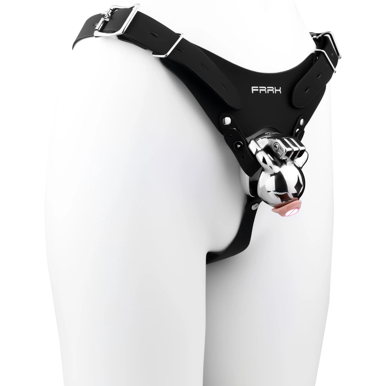 Cage de Chasteté Ourson avec Plug d'urètre et Ceinture amovibles 