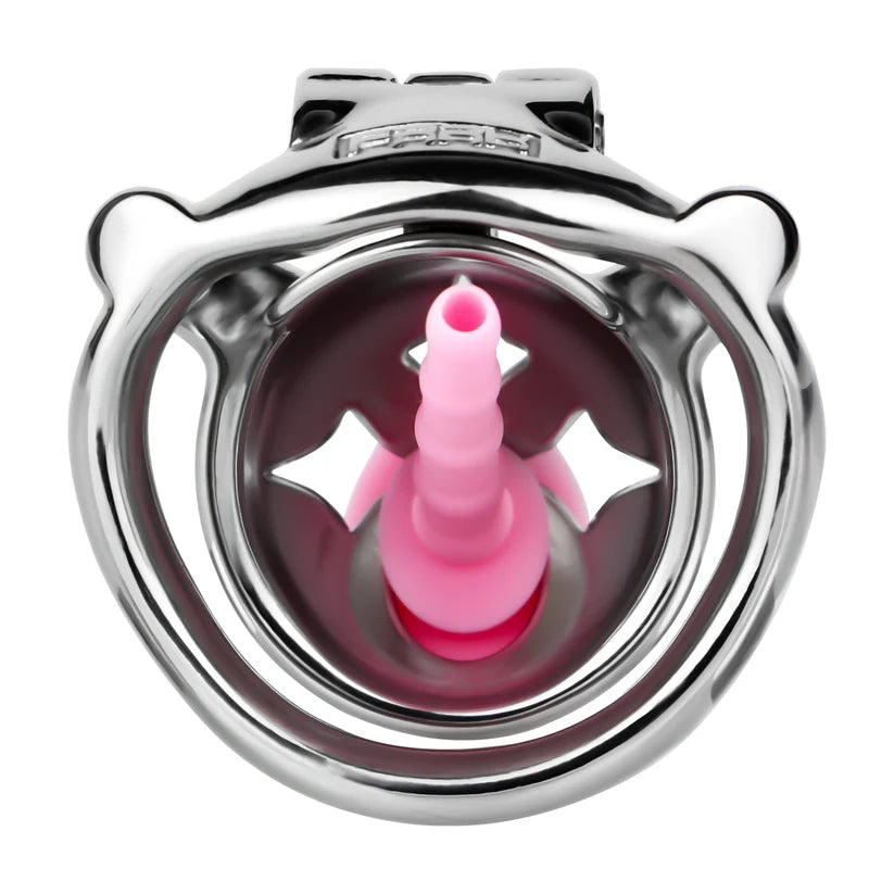 Cage de Chasteté Ourson avec Plug d'urètre et Ceinture amovibles 