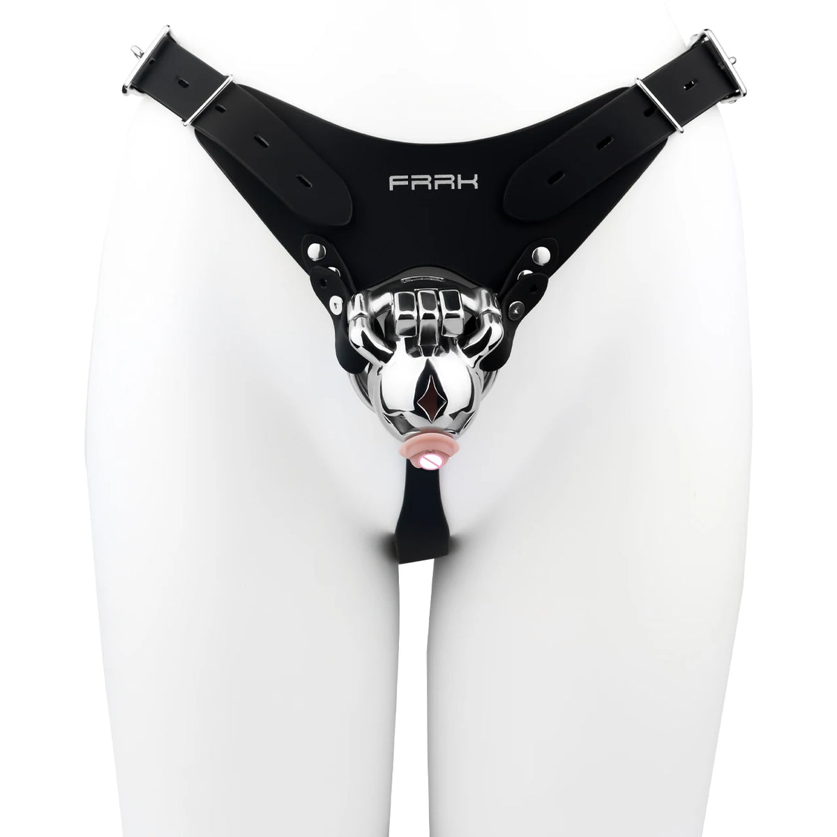 Cage de Chasteté Ourson avec Plug d'urètre et Ceinture amovibles 