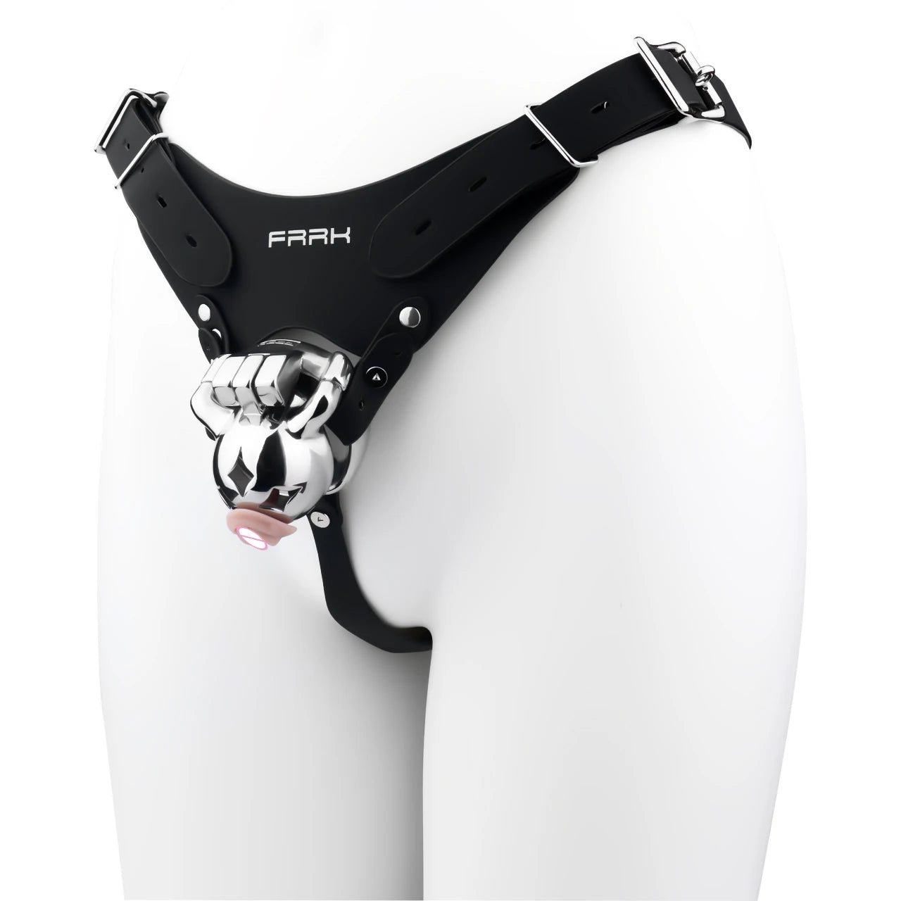 Cage de Chasteté Ourson avec Plug d'urètre et Ceinture amovibles 