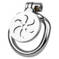 Cage de Chasteté Plate Spirale avec Sonde d'urètre amovible 