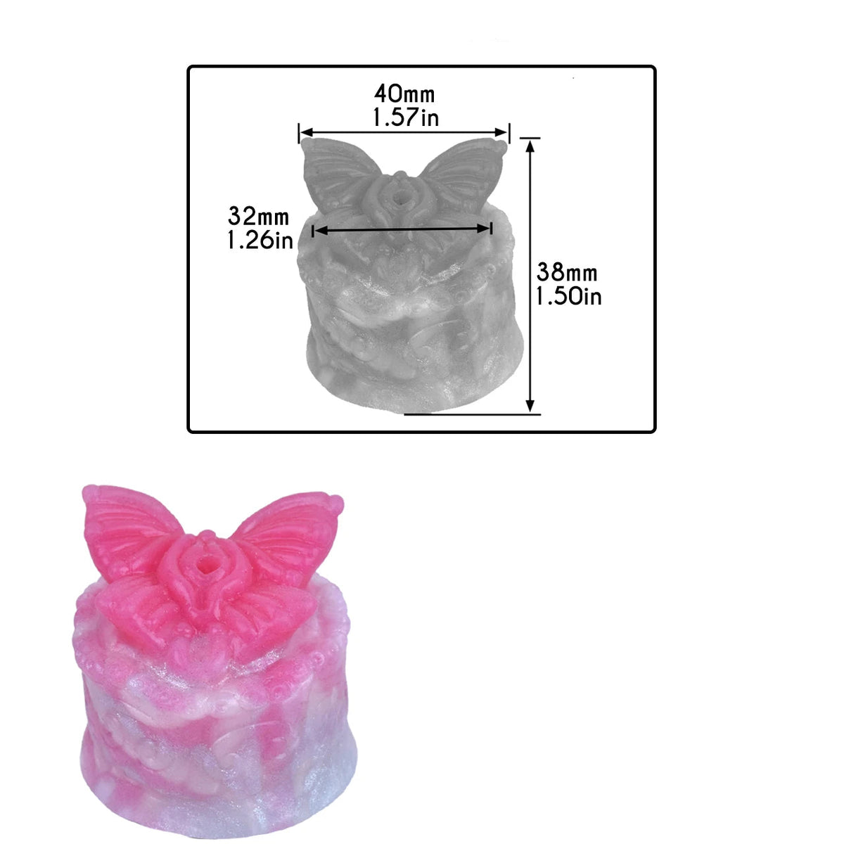 Cage de Chasteté Sissy Vagin Papillon 