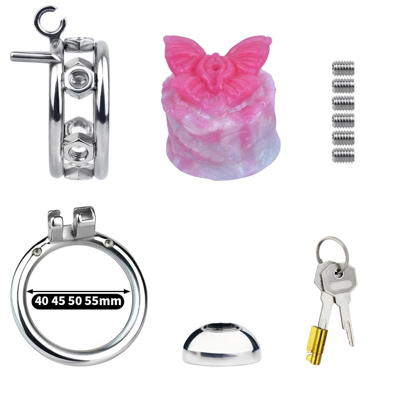 Cage de Chasteté Sissy Vagin Papillon 