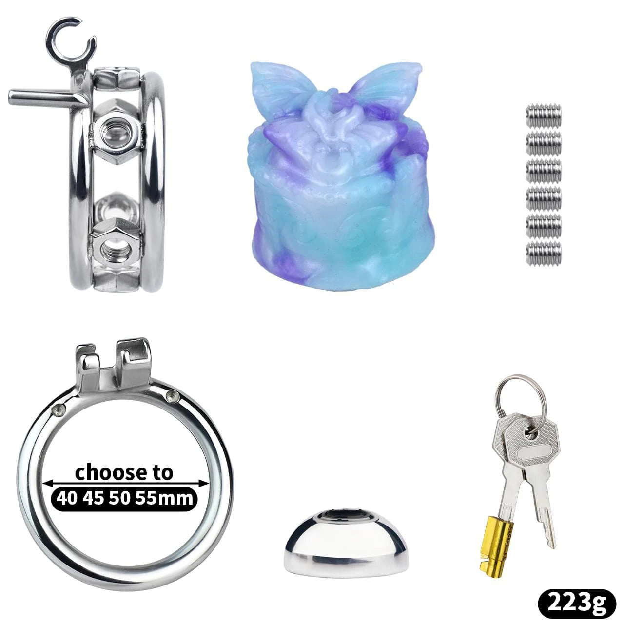Cage de Chasteté Sissy Vagin Papillon 