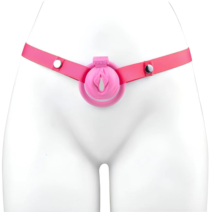 Cage de Chastete Chatte Rose en plastique 