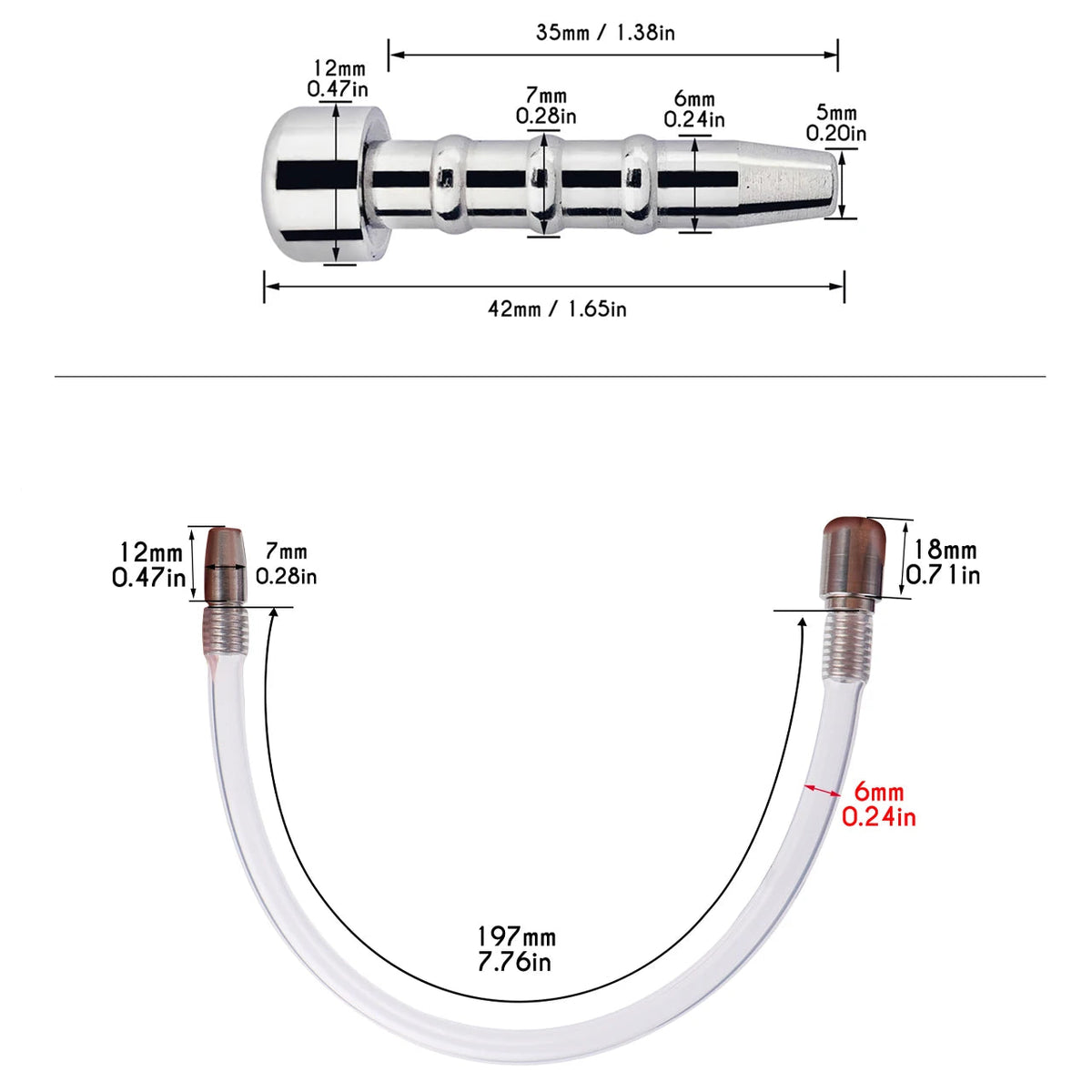 Cage de chasteté rosace de coeurs avec plug uretre 