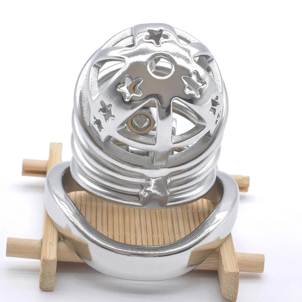 Cage de chastete a pics en metal