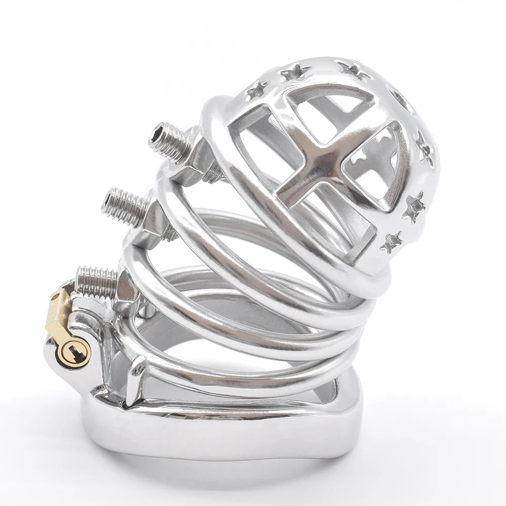 Cage de chastete a pics en metal