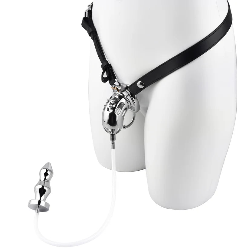 Cage de chastete a vis BDSM  plug anal