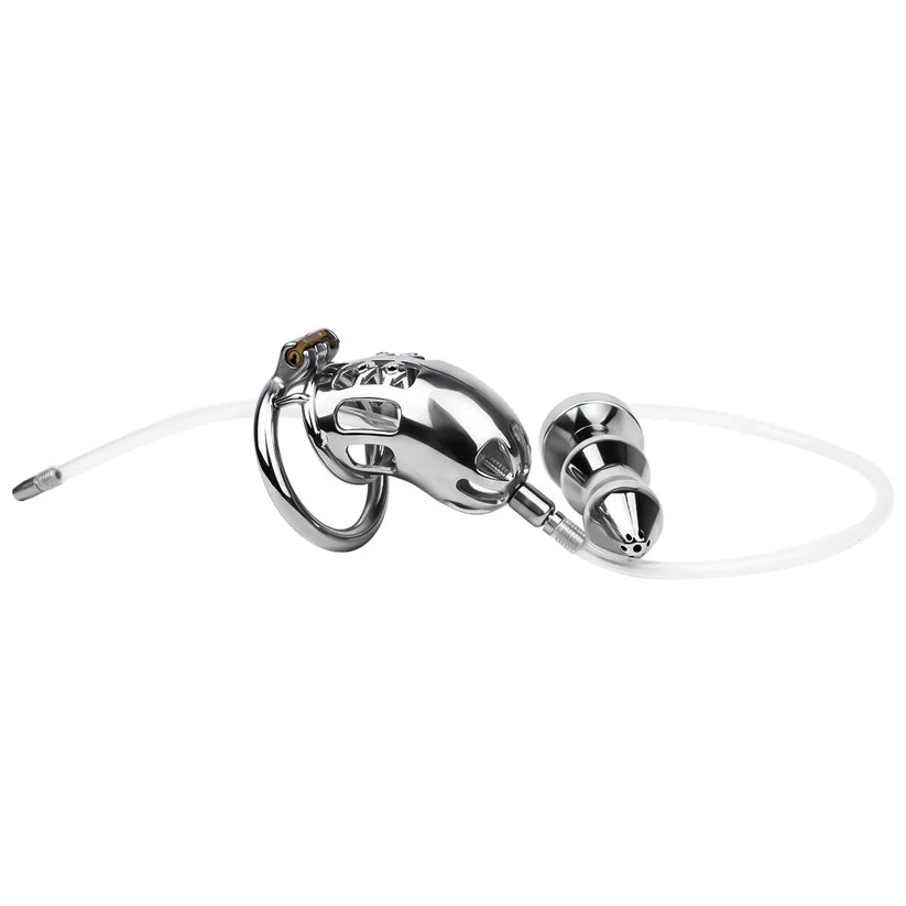Cage de chastete a vis BDSM  plug anal