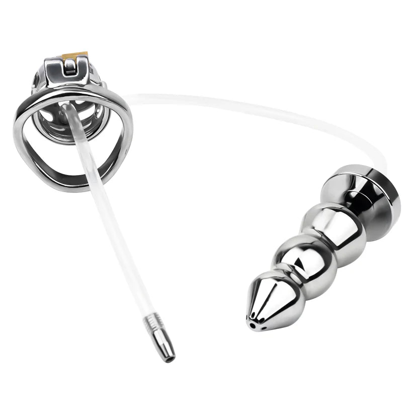 Cage de chastete a vis BDSM  plug anal