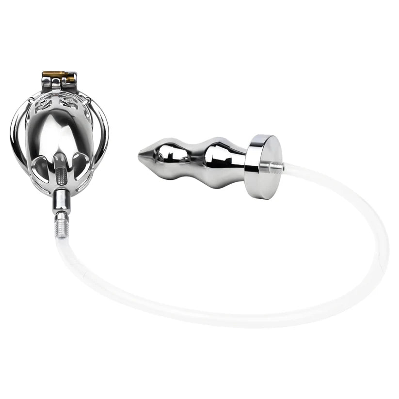 Cage de chastete a vis BDSM  plug anal