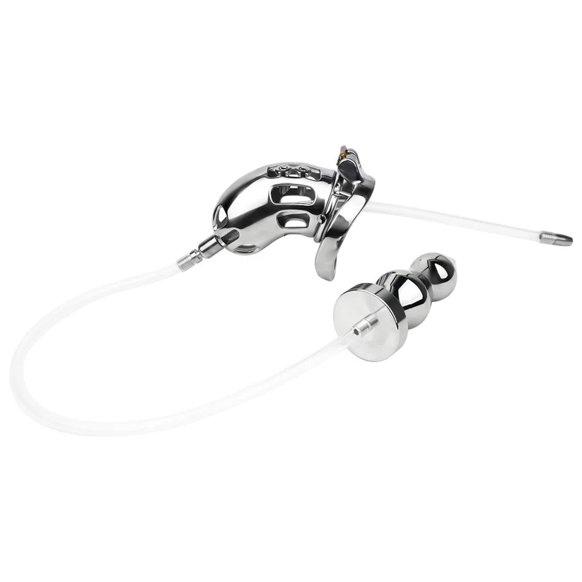 Cage de chastete a vis BDSM  plug anal