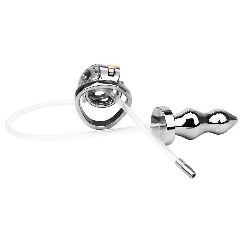 Cage de chastete a vis BDSM  plug anal