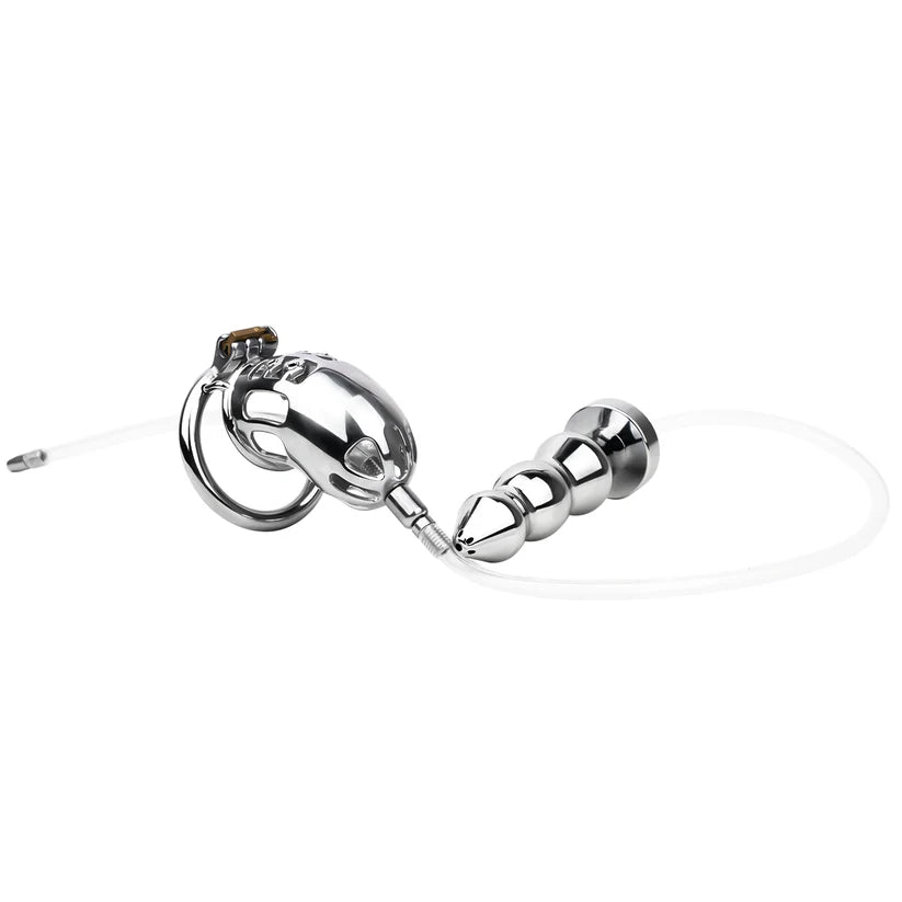 Cage de chastete a vis BDSM  plug anal
