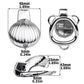 Cage de chastete coquillage argente en metal