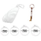 Cage de chastete coquillage en plastique blanc 