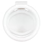 Cage de chastete coquillage en plastique blanc 
