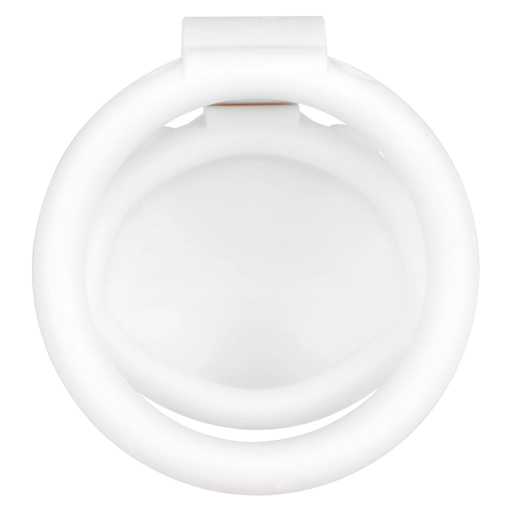 Cage de chastete coquillage en plastique blanc 