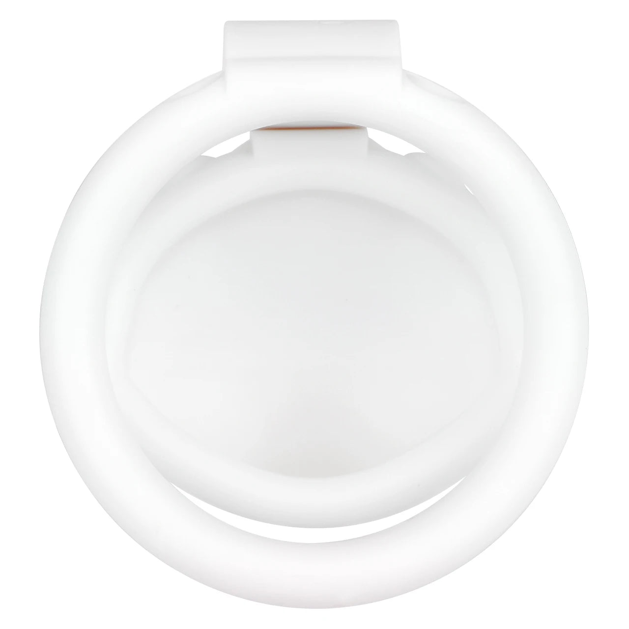 Cage de chastete coquillage en plastique blanc 