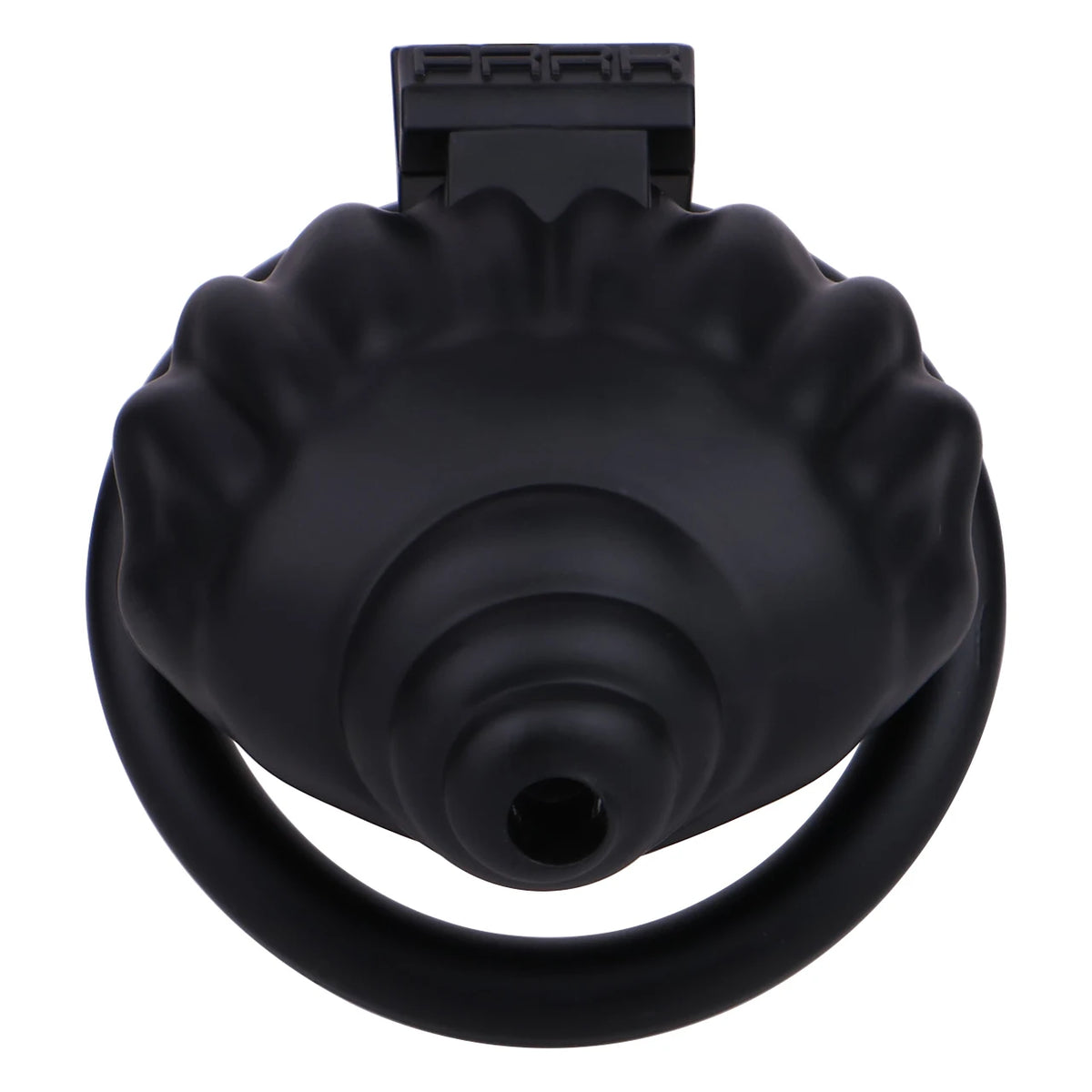Cage de chastete coquillage en plastique noir 